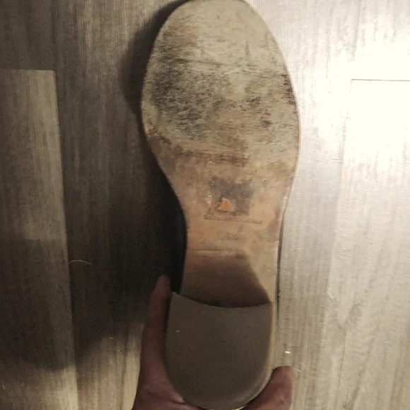 Madewell Black Booties Size 6.5 Genuine Leather Block Heel - Picture 4 of 4